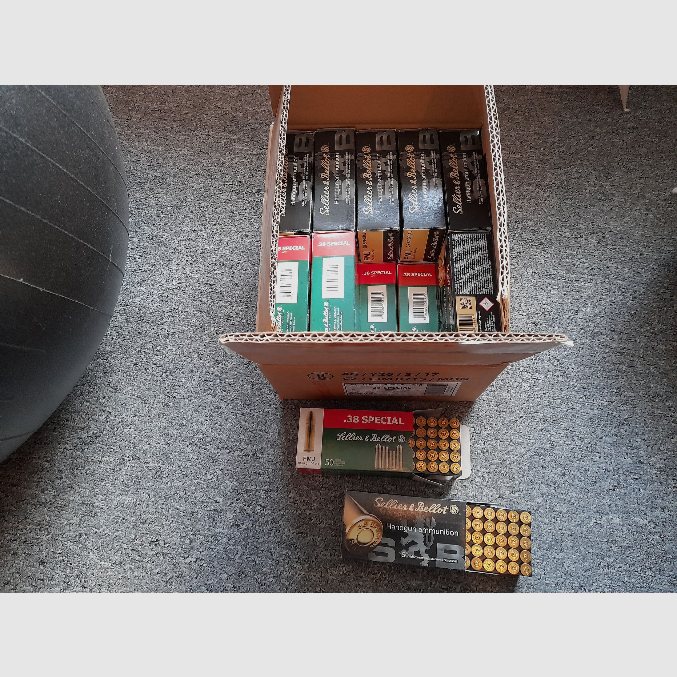 1.000 S&B Messinghülsen .38 special