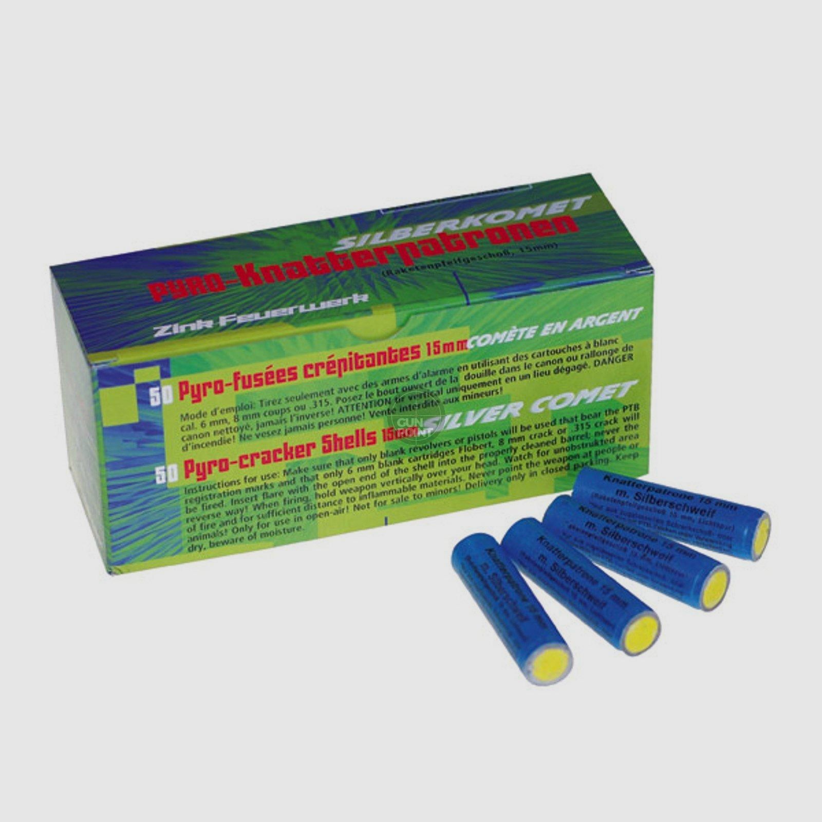 ZINK Effektmunition - Knatterpatronen mit Silberschweif 50 Stk.