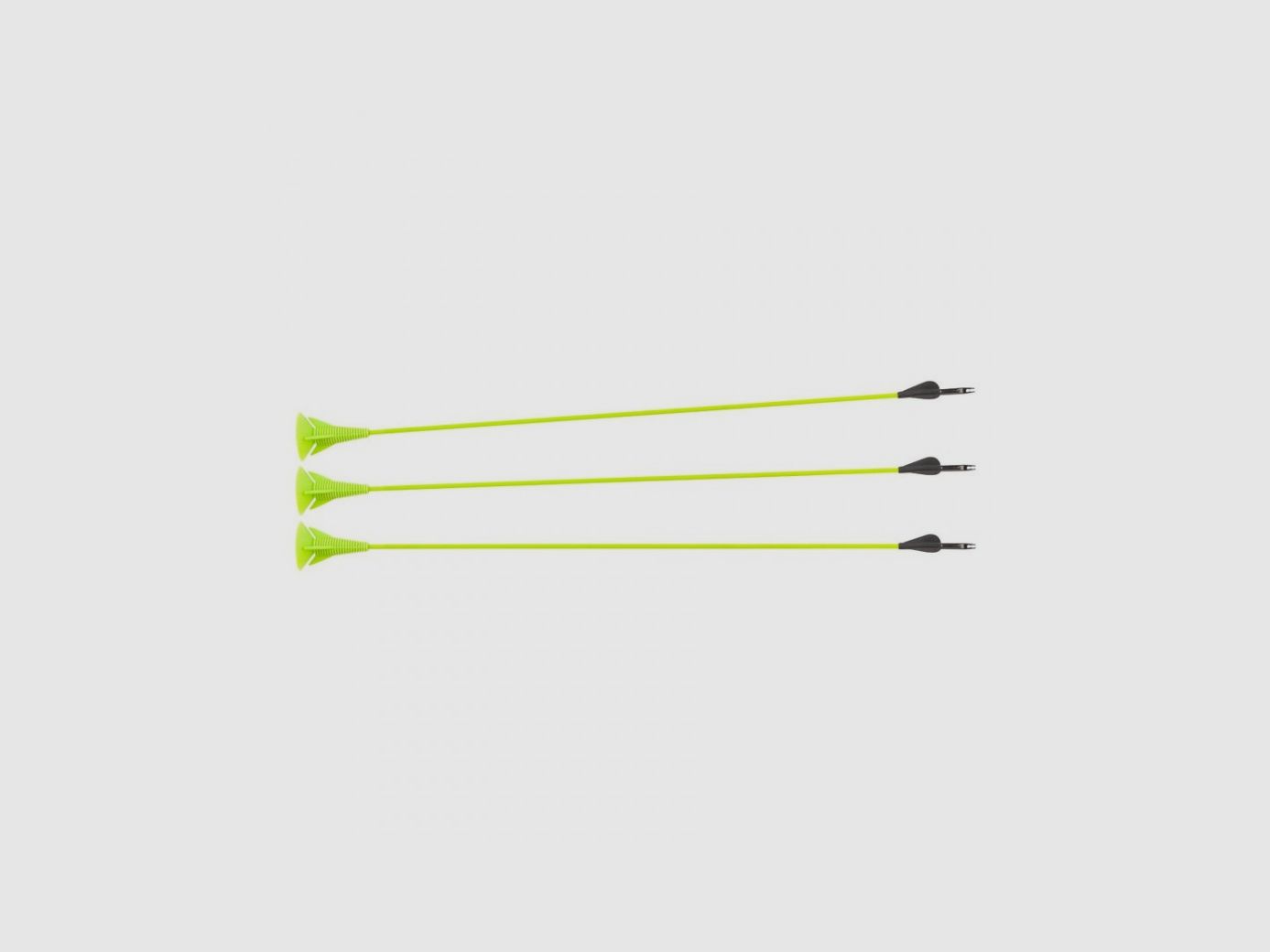FLECHES A VENTOUSE EN FIBRE DE VERRE NXG YOUTH 27'', PACK DE 3
