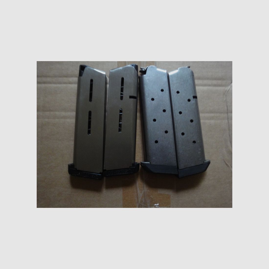 Vier Colt .45ACP Magazine 7 Schuss, Wilson Combat, auch für Marlin Camp Carbine