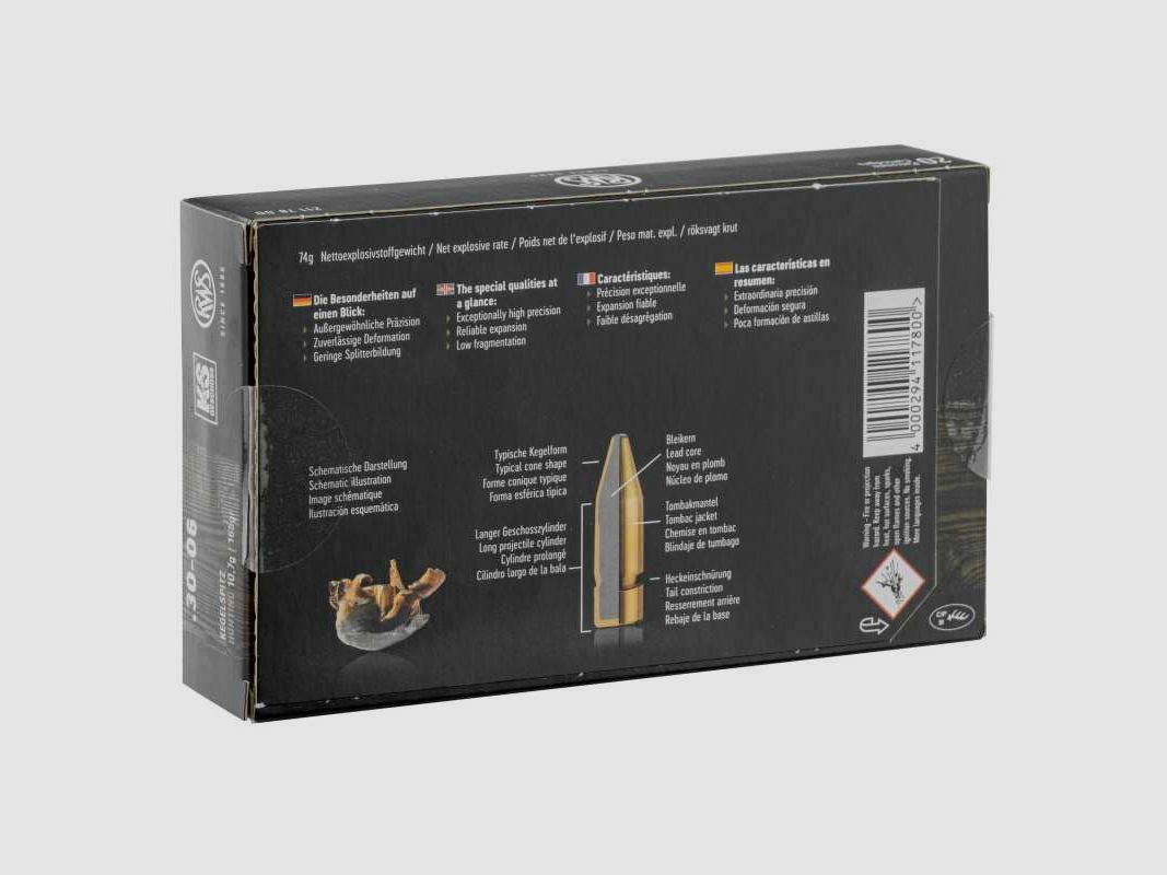 RWS 30-06 Springfield Spitzgeschoss KS 165 gr / 10,7 g - 165 gr / 10,7 g, Bild 5 von 10