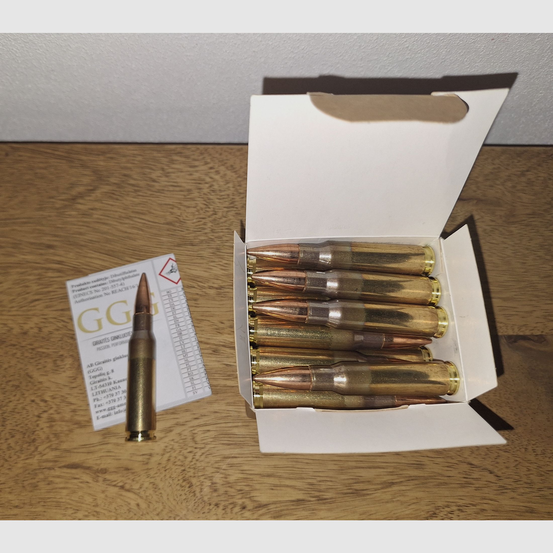 500 Schuss GGG 147grain FMJ .308