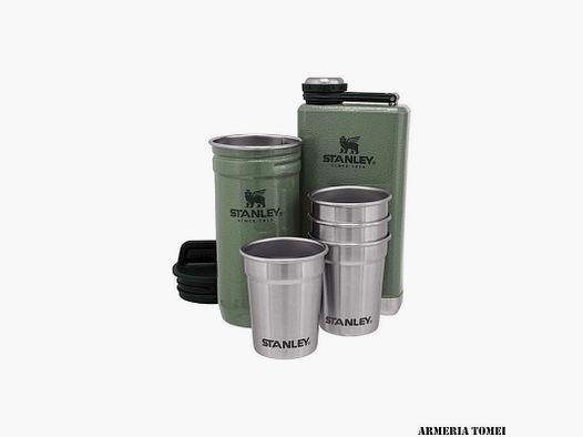 STANLEY – ADVENTURE PRE-PARTY SHOTGLAS + FLASCHENSET 6 Stk. Hammertone Grün
