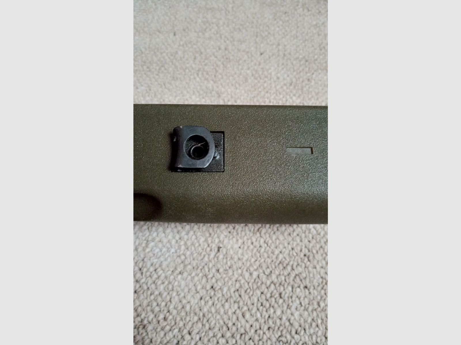 Originale Griff e protezione per trapezio per bipiede, entrambi i pezzi nello stesso verde NATO per H&K G3A4 / verde OD, maniglia larga + impugnatura G3 protezione per le mani