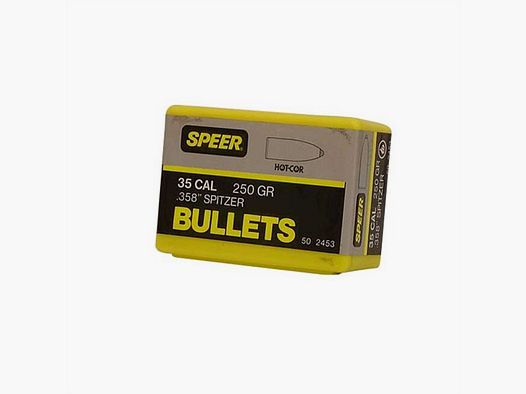 SPEER HOT-COR GESCHOSSE SPEER 35 KALIBER (0,358″) 250GR SPITZER 50/BOX