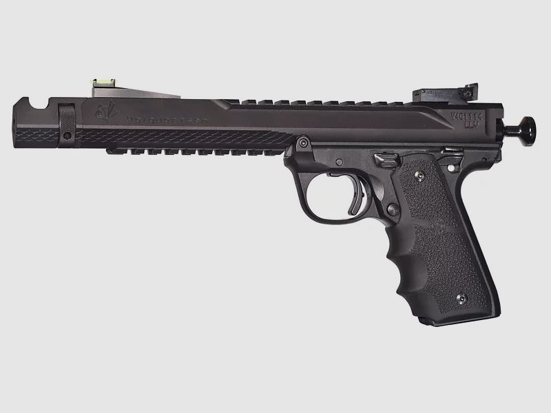 Volquartsen Black Mamba, 6", Fiber Optic Front Sight, Single Port Comp, Black Anodized Aluminum