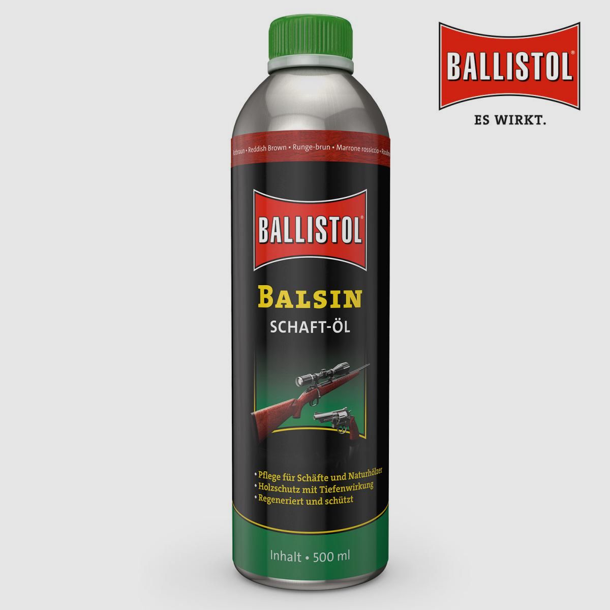 BALSIN Schaftöl rotbraun 500ml, Bild 1 von 7