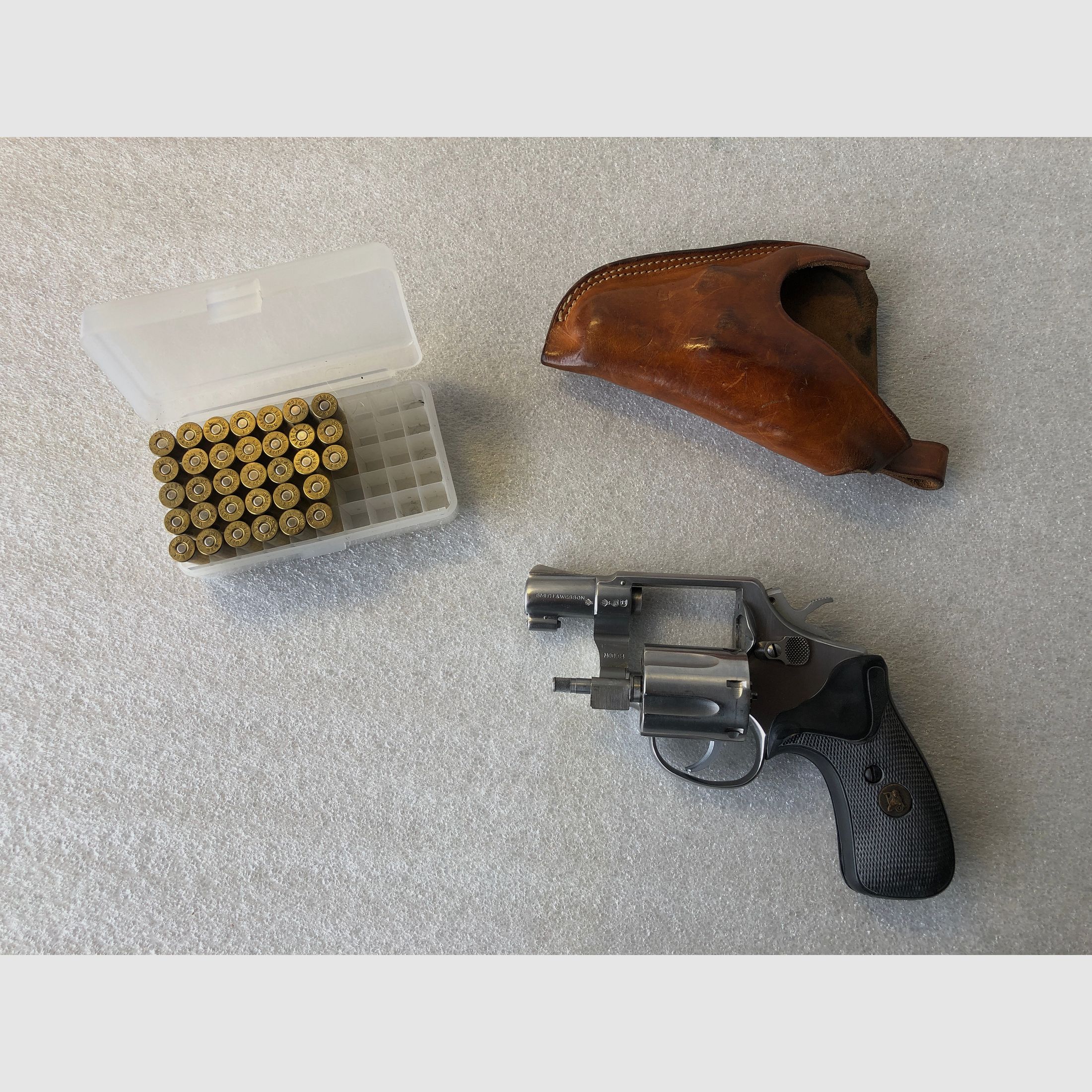 Smith and Wessen Revolver, .38 Spezial als Fangschusswaffe