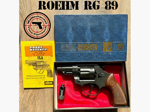 SRS-Sammlerwaffe: RÖHM  Modell RG 89  im Kaliber 9mmR  -  PTB: 451 - Baujahr: 1989