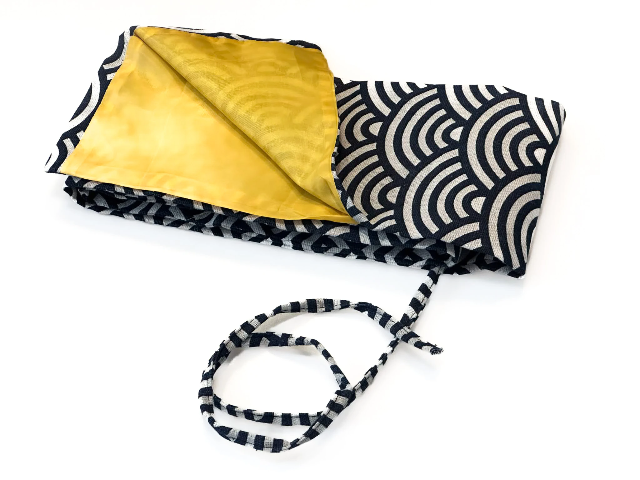 Katana-Scheide – Samuraischwert – traditionelles Fukuro-Muster Seigaiha