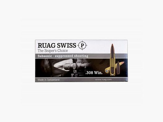 RUAG SWISS P 308 WIN 240 GRS HPBT SUBSONIC 20 STK