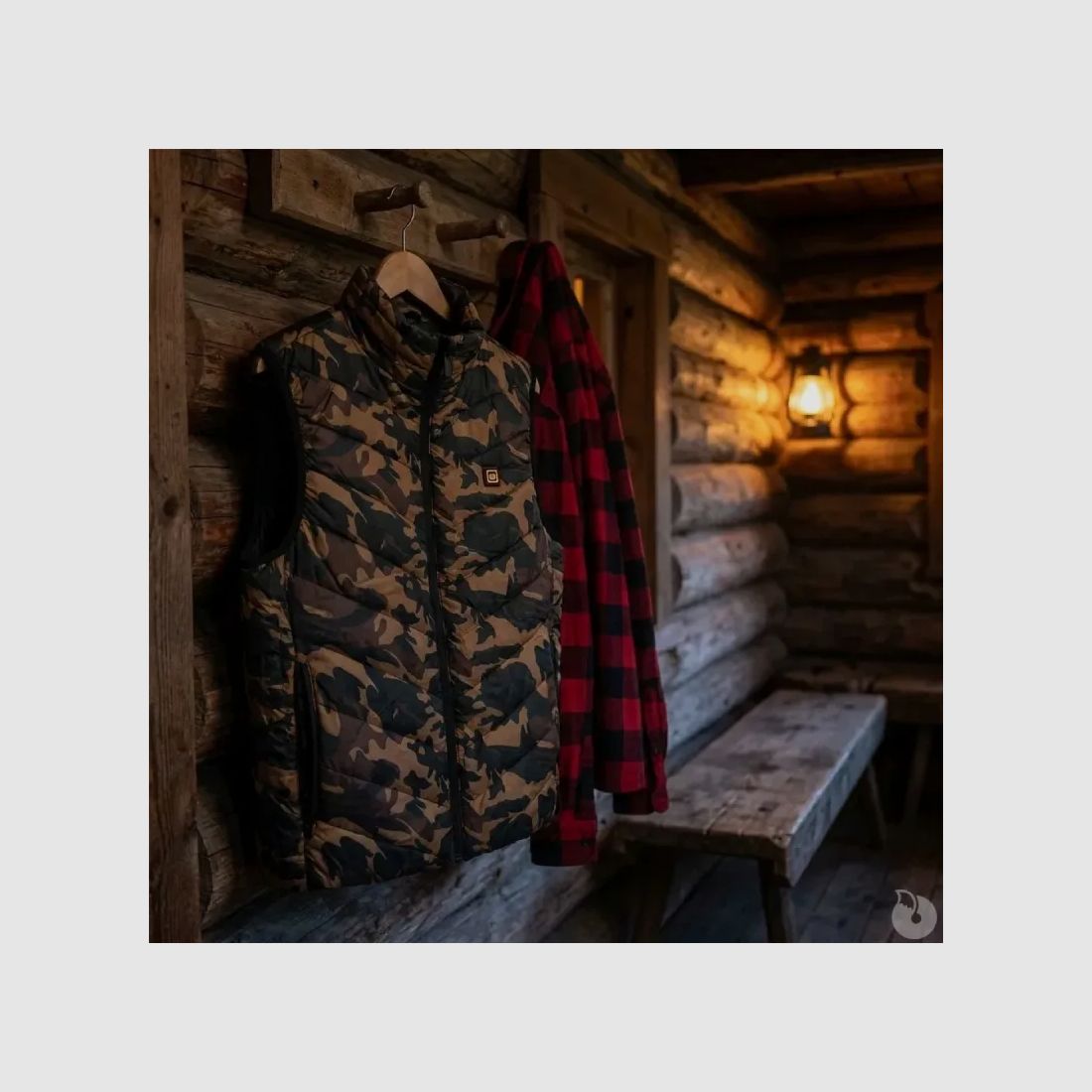 Gilet riscaldante in fibra di poliestere e carbonio camo CE M a 3XL, immagine 2 di 14