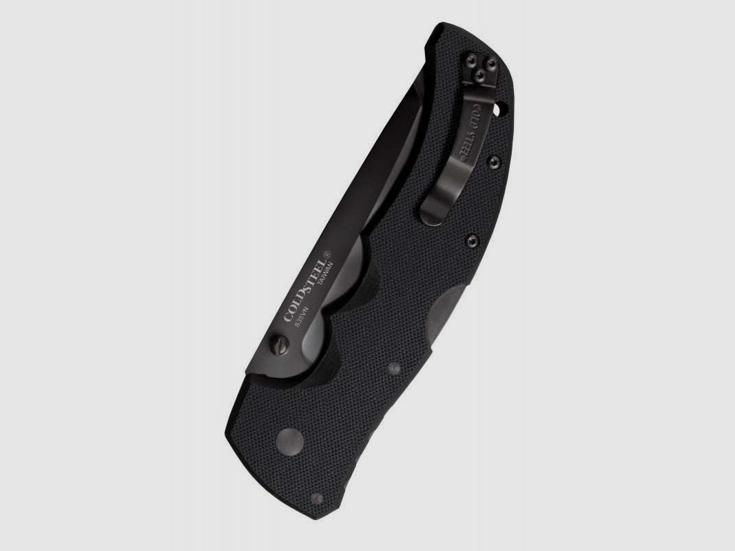 Cold Steel Recon 1 Tanto Point Taschenmesser, S35VN, Schwarz, Teilwellenschliff