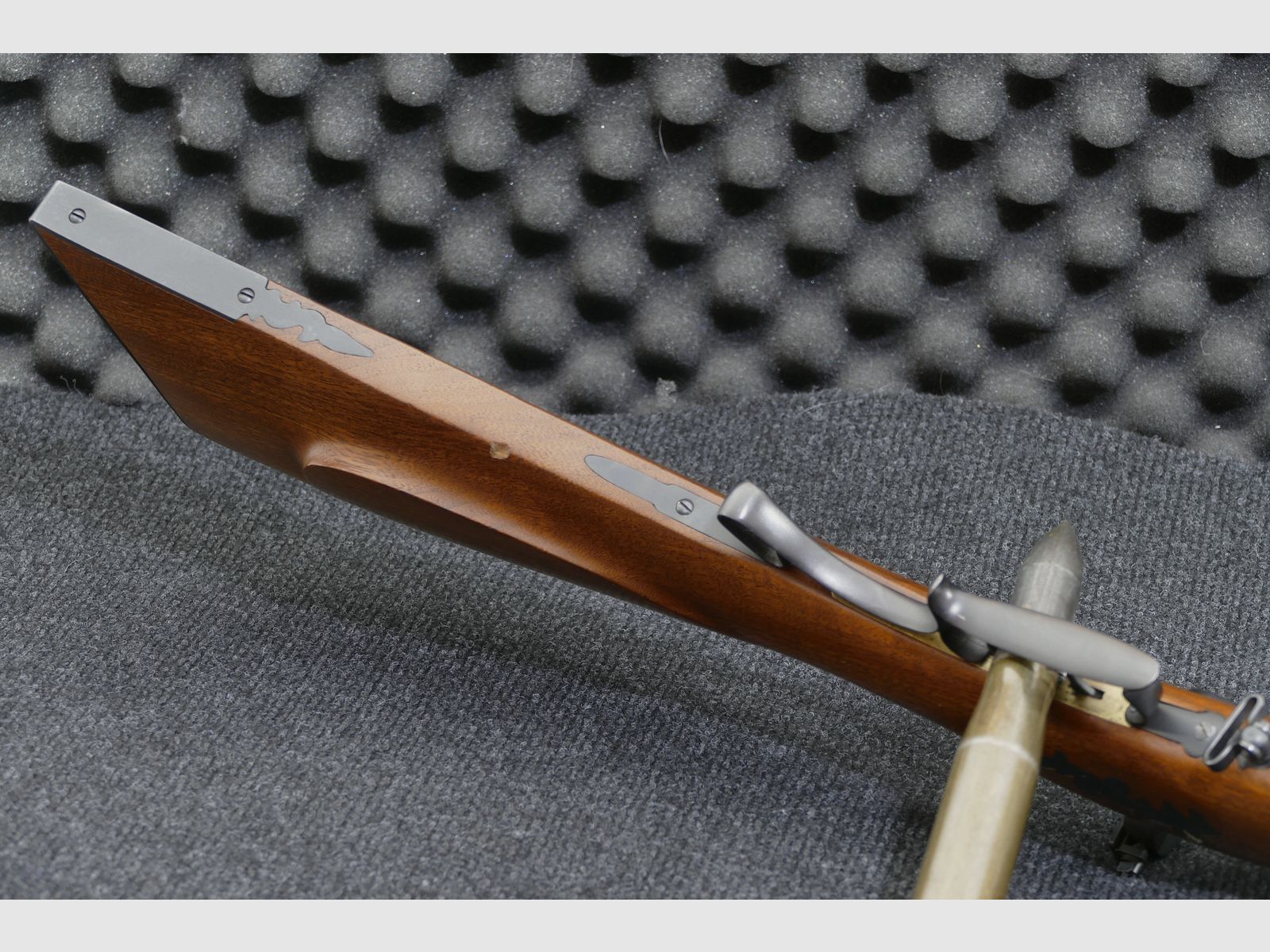Davide Pedersoli Vorderlader Gewehr Tryon Rifle (Model S.229) uitvoering Creedmoor, .45 zwartkruit, zeer goed onderhouden