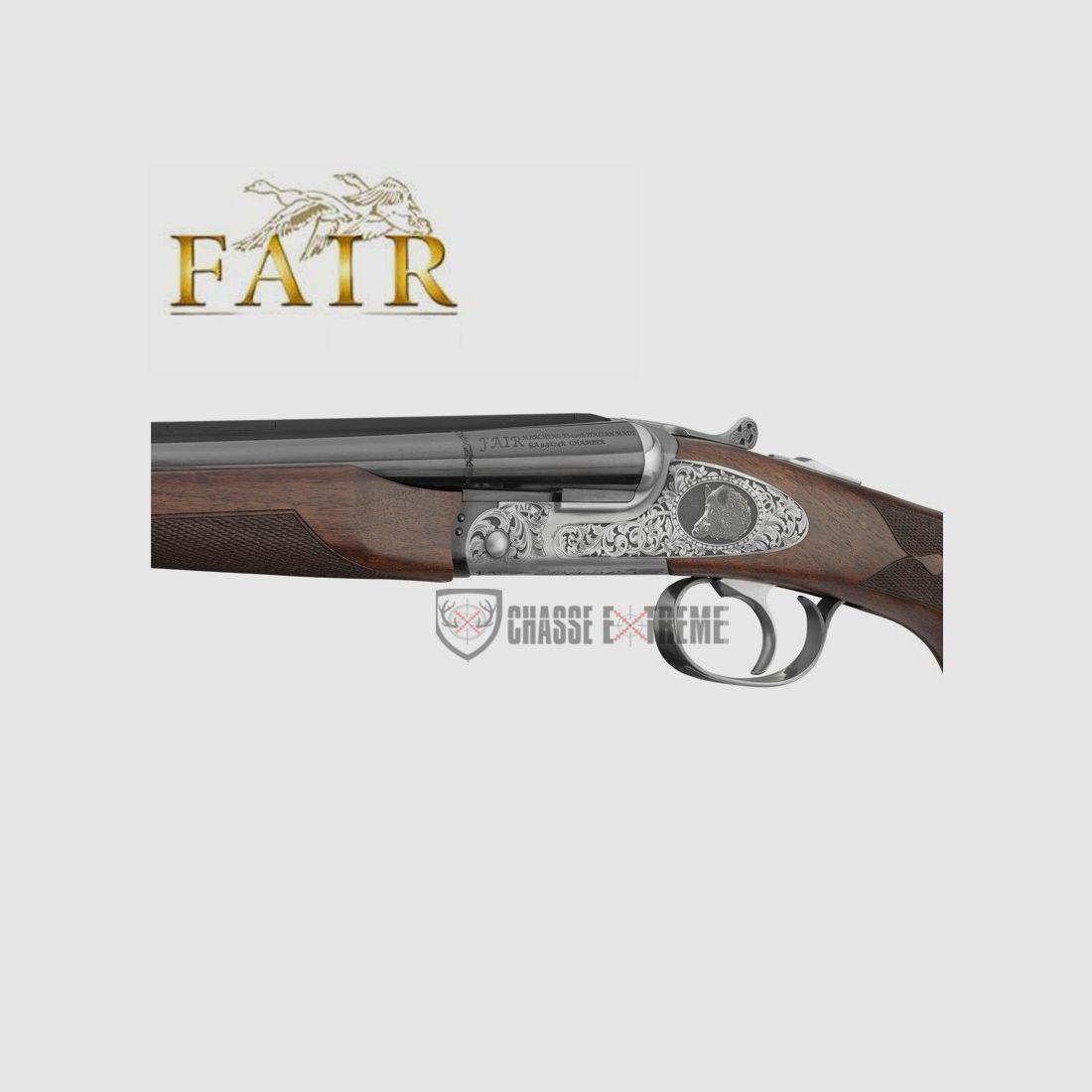 Bockdoppelbüchse FAIR Iside Prestige Ejecteur Stahl 55cm, Bild 10 von 11