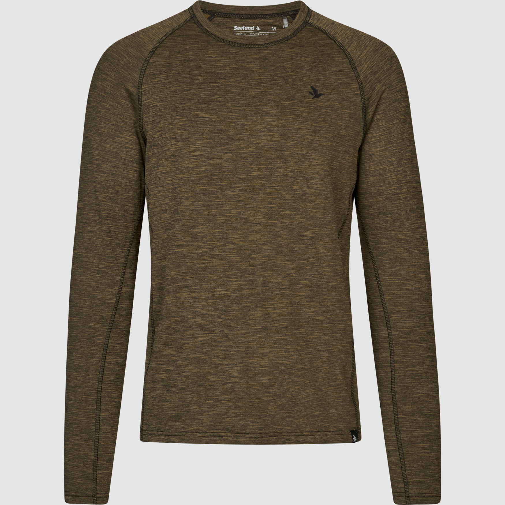 Seeland Peak T-Shirt Militair Heren Olijf Melange, XXL