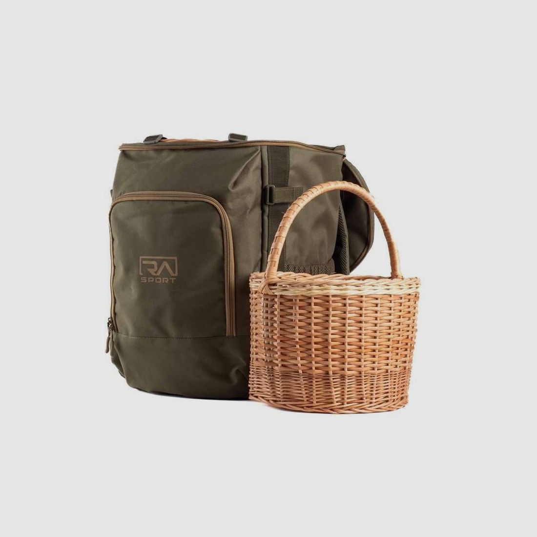 Rucksack für Pilze mit doppeltem Korb aus Weide, Bild 1 von 6