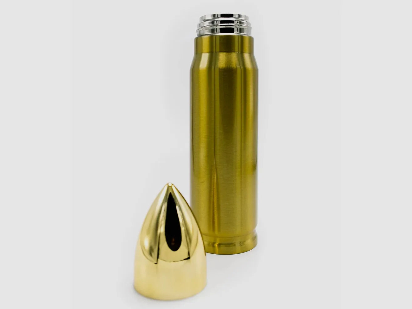 Caliber Gourmet Thermoflasche Bullet goldfarben