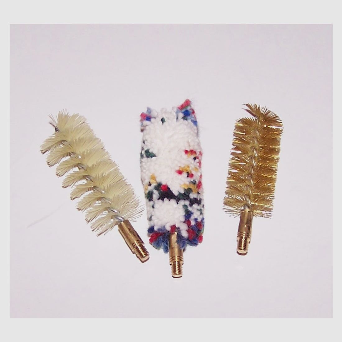 Kit de 3 brosses de nettoyage, nylon, laiton et laine , cal 12, image 2 sur 2