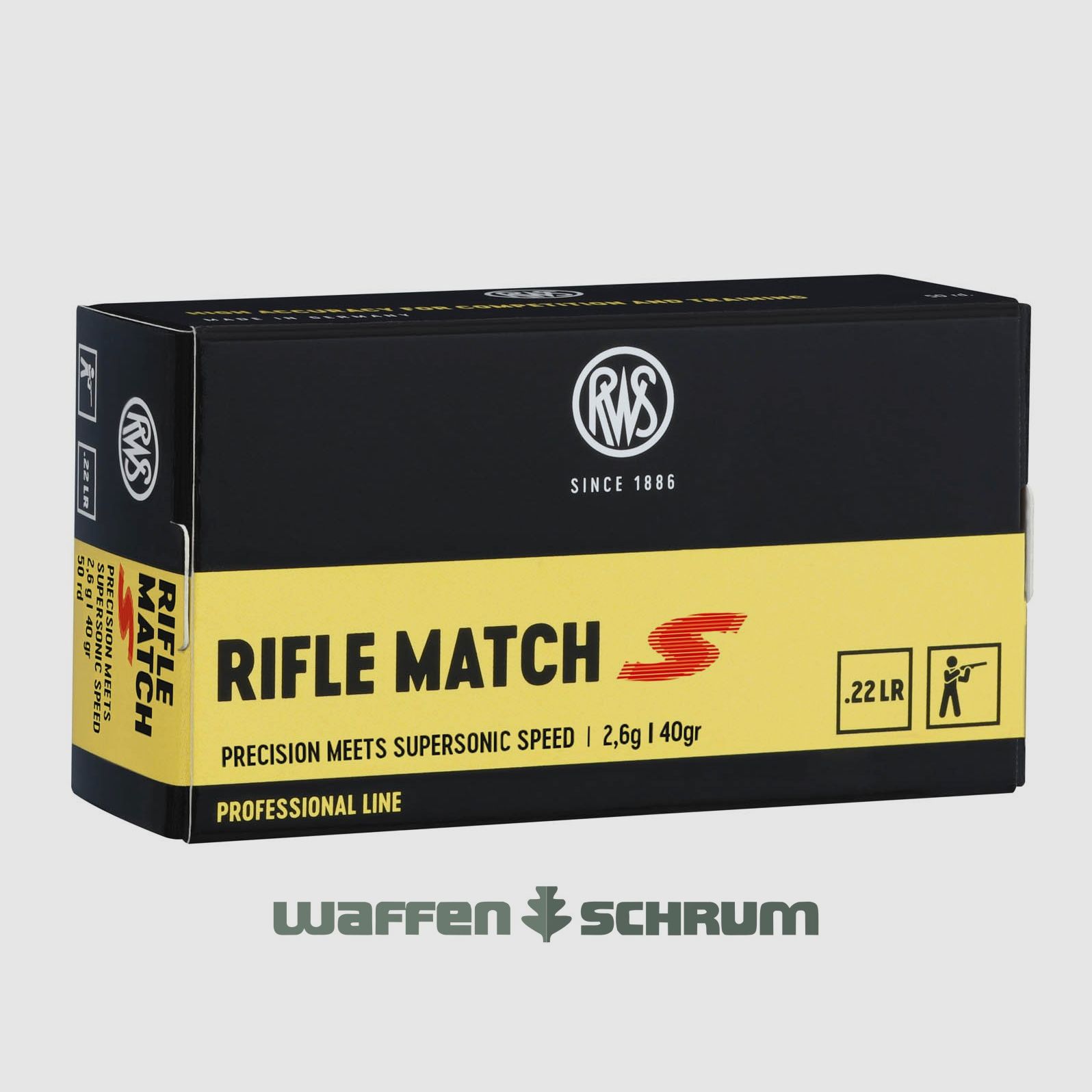 RWS Rifle Match S 2.6g - 40gr. .22lr
