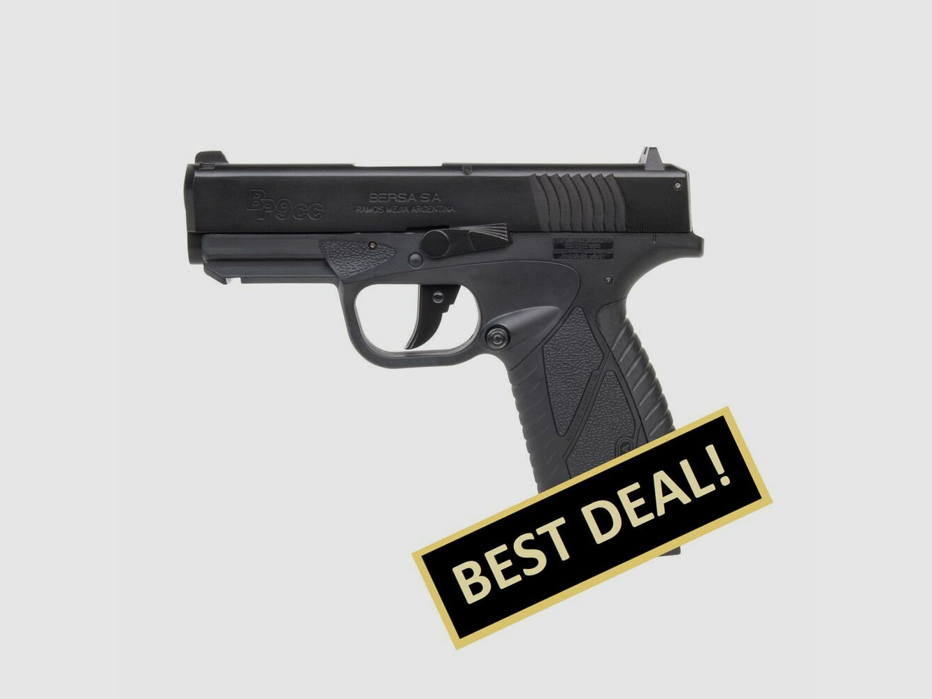 Bersa BP9CC Schwarz 4,5mm BB - Druckluft Co2 Non BlowBack