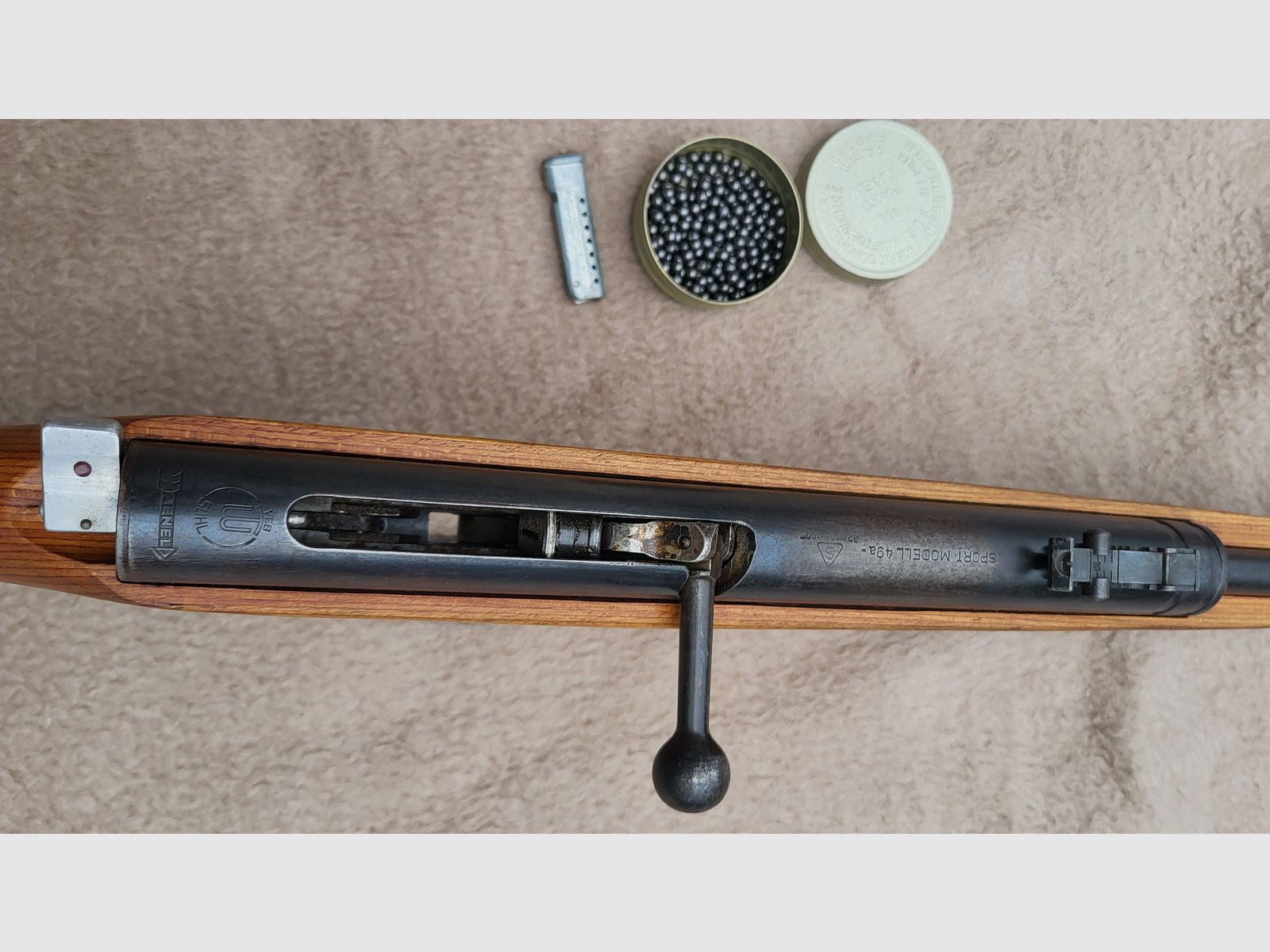 Luftgewehr mit Magazin, Modell Haenel 49a zu verk.