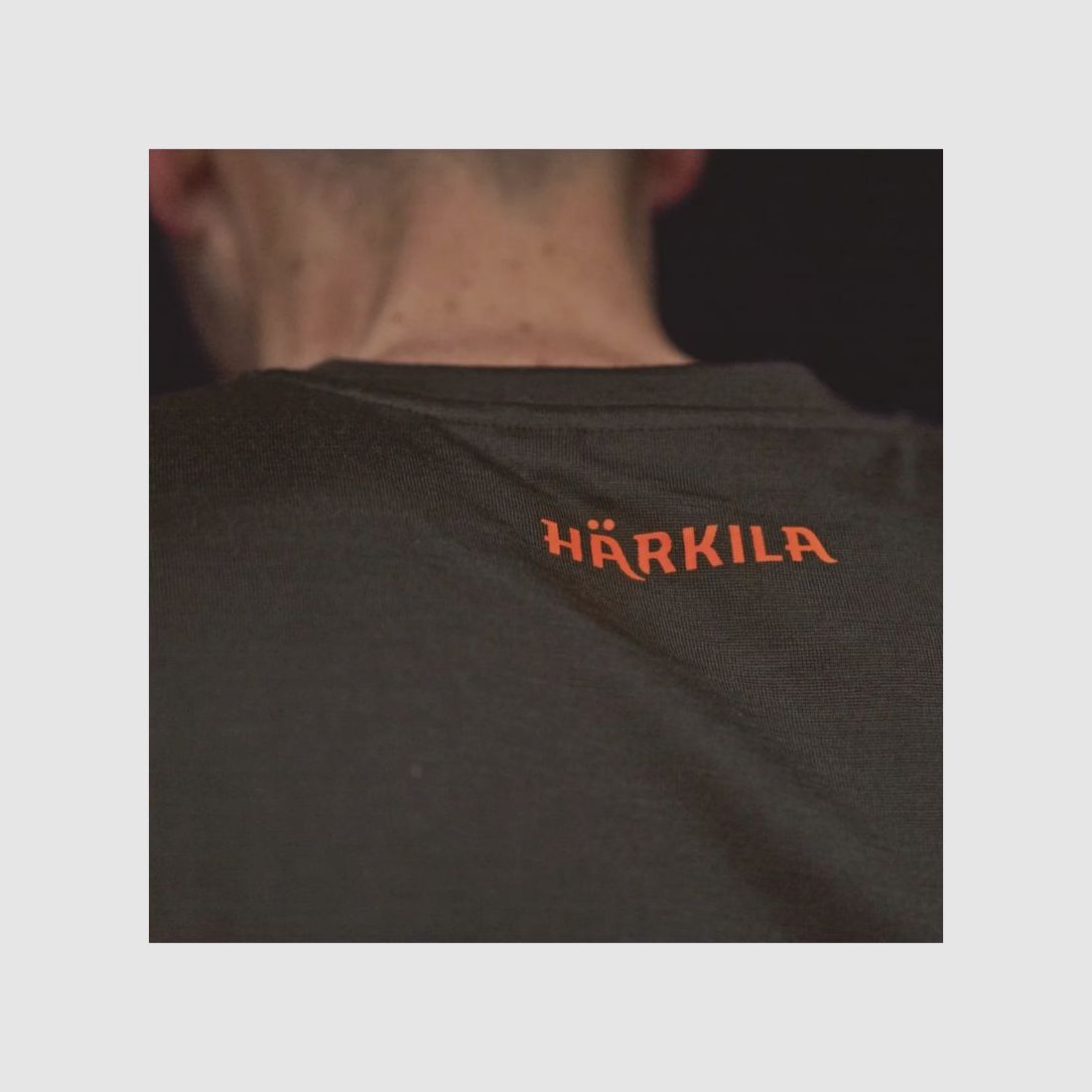 Härkila H-T-Shirt Game Logo Wildboar Pro Langarm | shadow brown, Bild 14 von 14