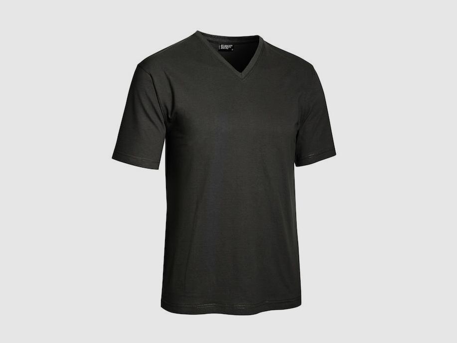 Clique T-Shirt V-Ausschnitt Herren Schwarz