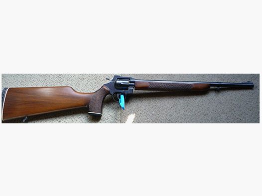 Rara arma da collezione H.S. Waffentechnik-HS 34 RK Buntline revolver carabina in 4mmRand lungo con segno F e PTB 666