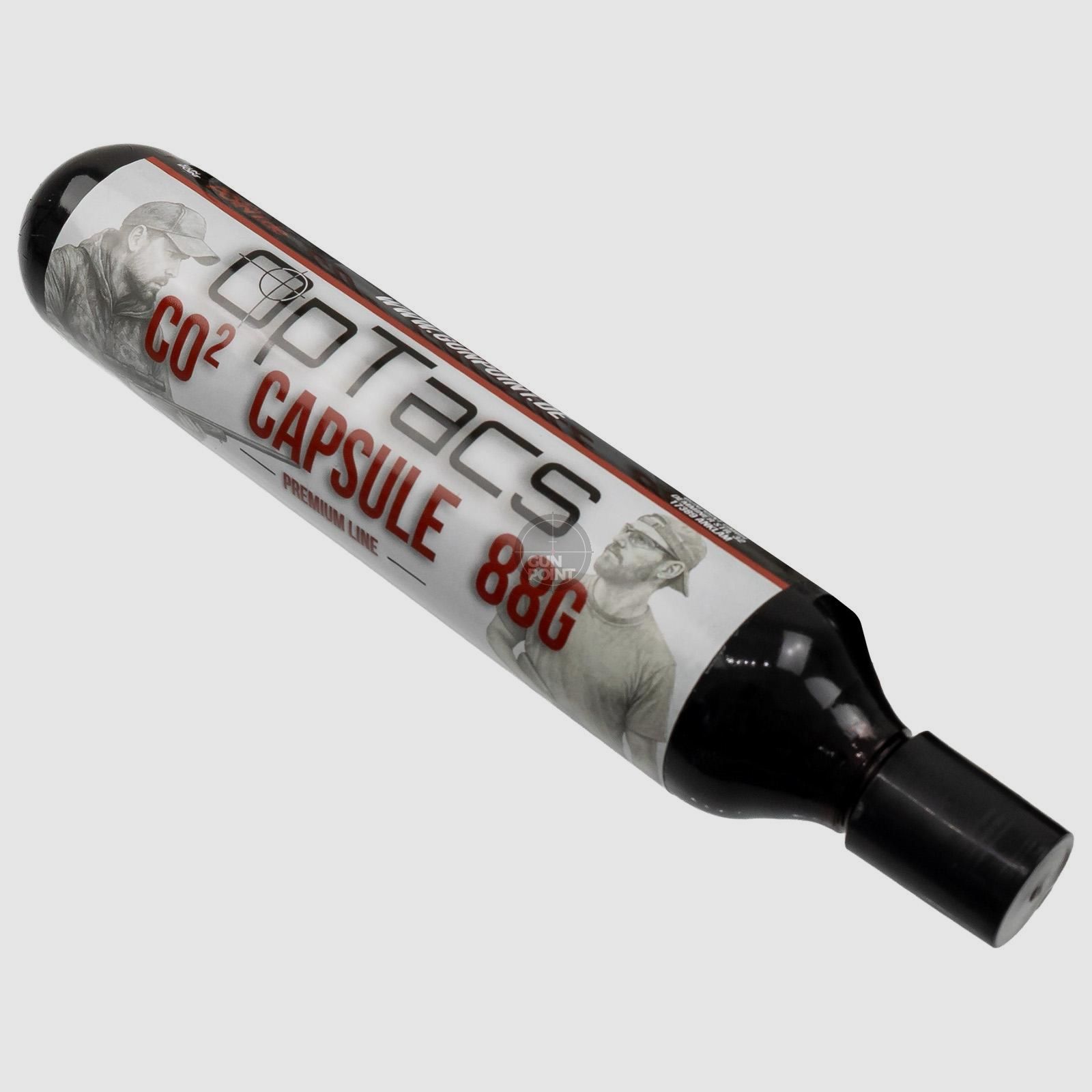 OpTacs CO2 Capsule 88g - Cartridge for Air Rifles, Airsoft & Paintball