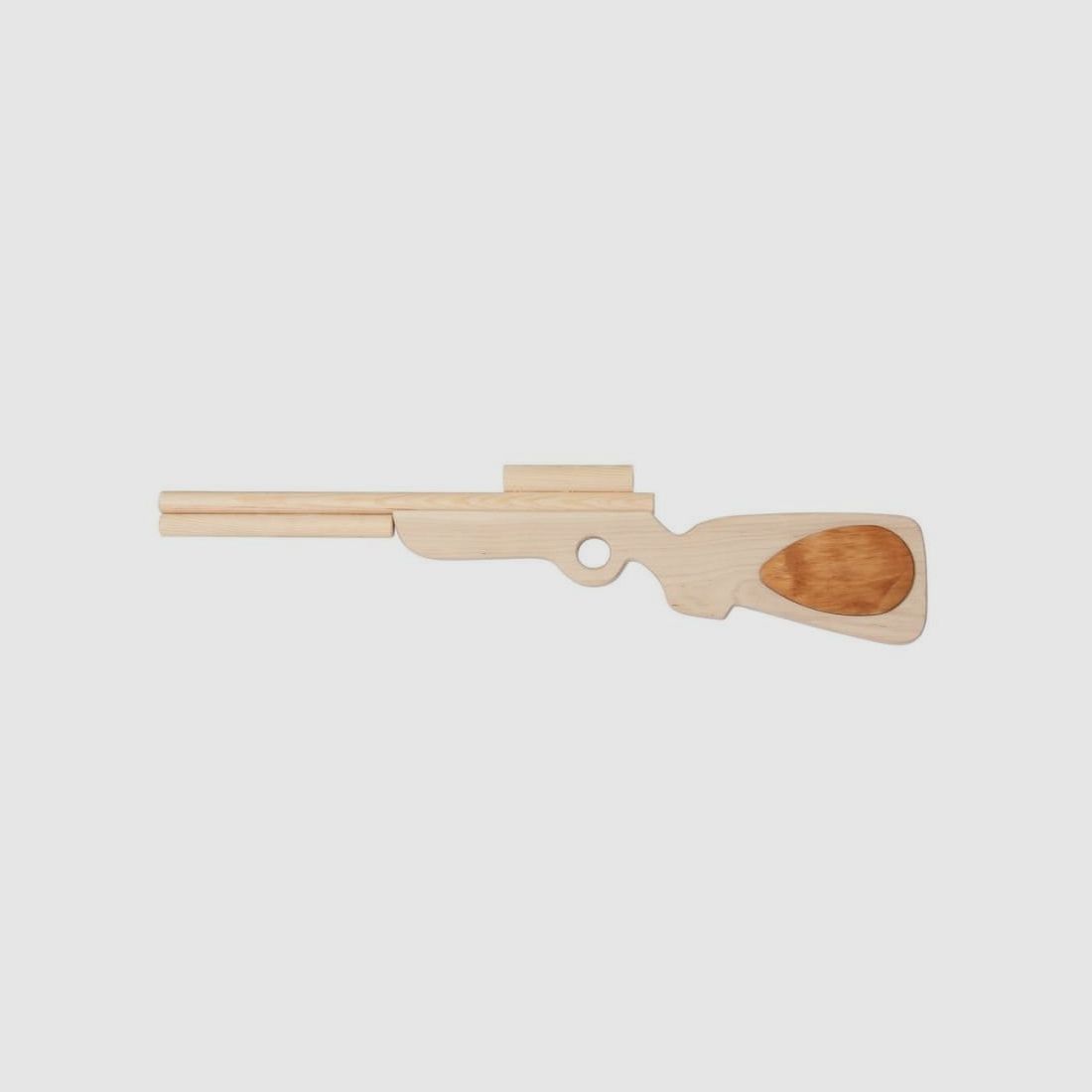Bartl Holzgewehr mit Zielfernrohr