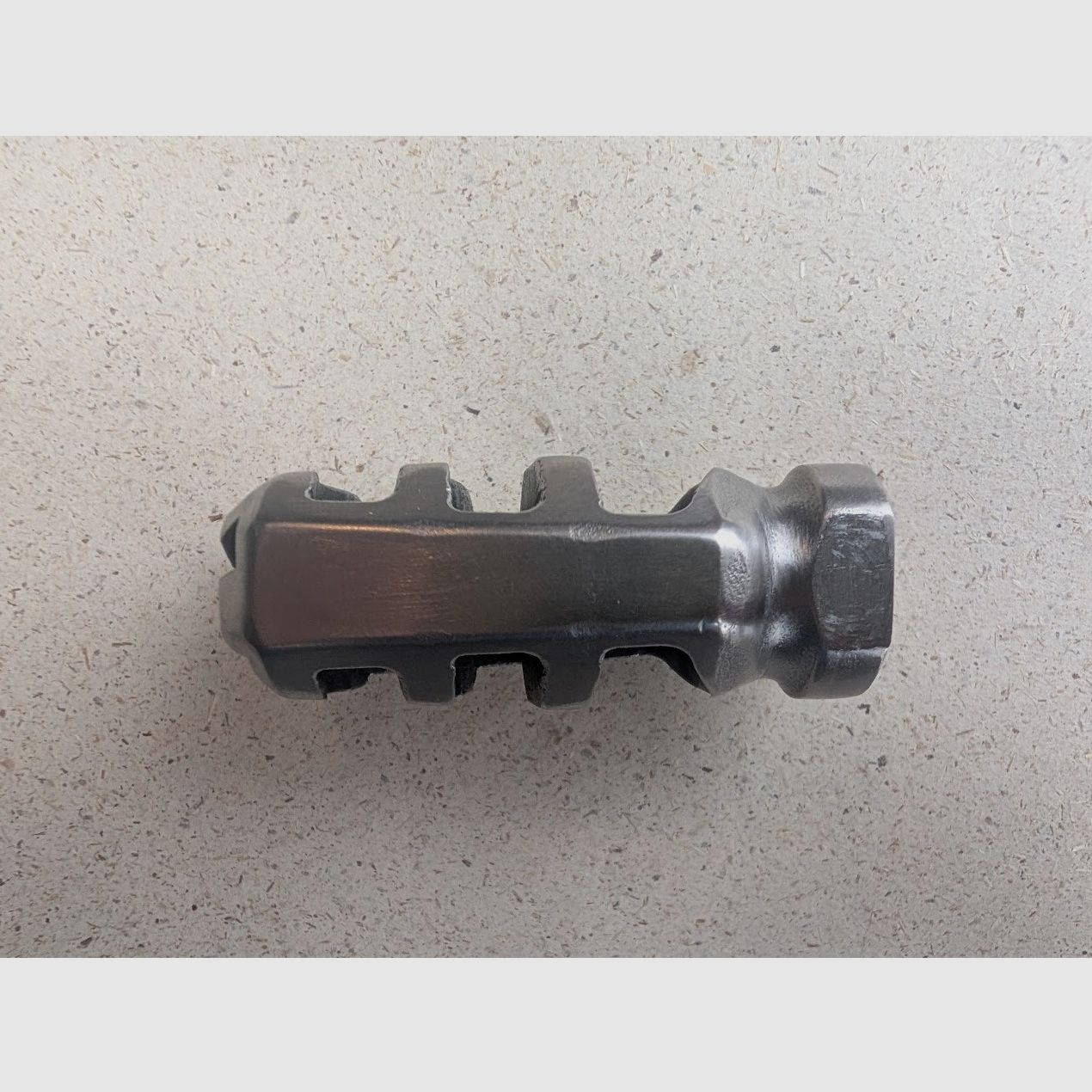 .223 muzzle flash suppressor / muzzle brake made of titanium ultra-light