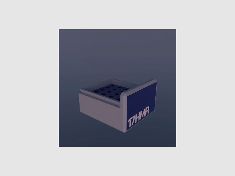 Filamelt Munitionsbox / .17 HMR / ‘Schiebedeckel’ / Patronenbox, Ammo Box