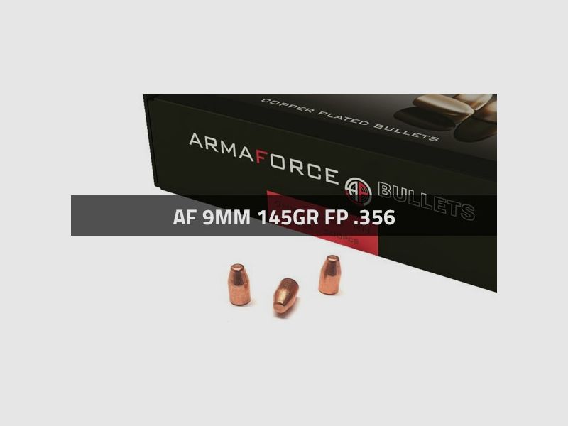 Geschosse Kal. 9mm (.356)-145-FP Kupfer 500 Stk. Armaforce