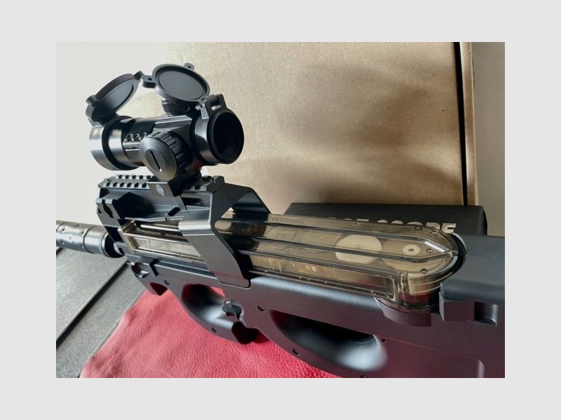 Airsoft Double Bell DB90 (P90) TR Silencer Sportline with Metal Gearbox (AEG, 6mm BB, Full Automatic) (From 14 years)