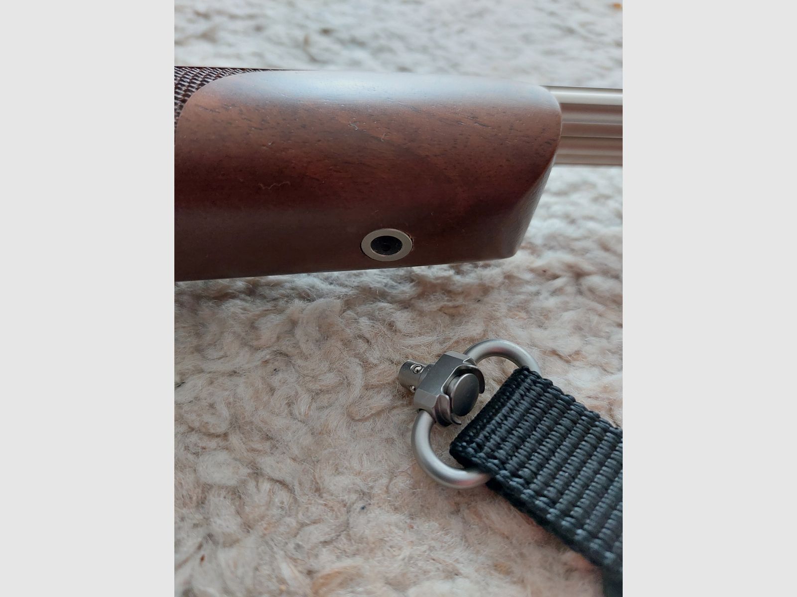 Action en acier HS nickelée en .308 Winchester avec un canon de 51 cm