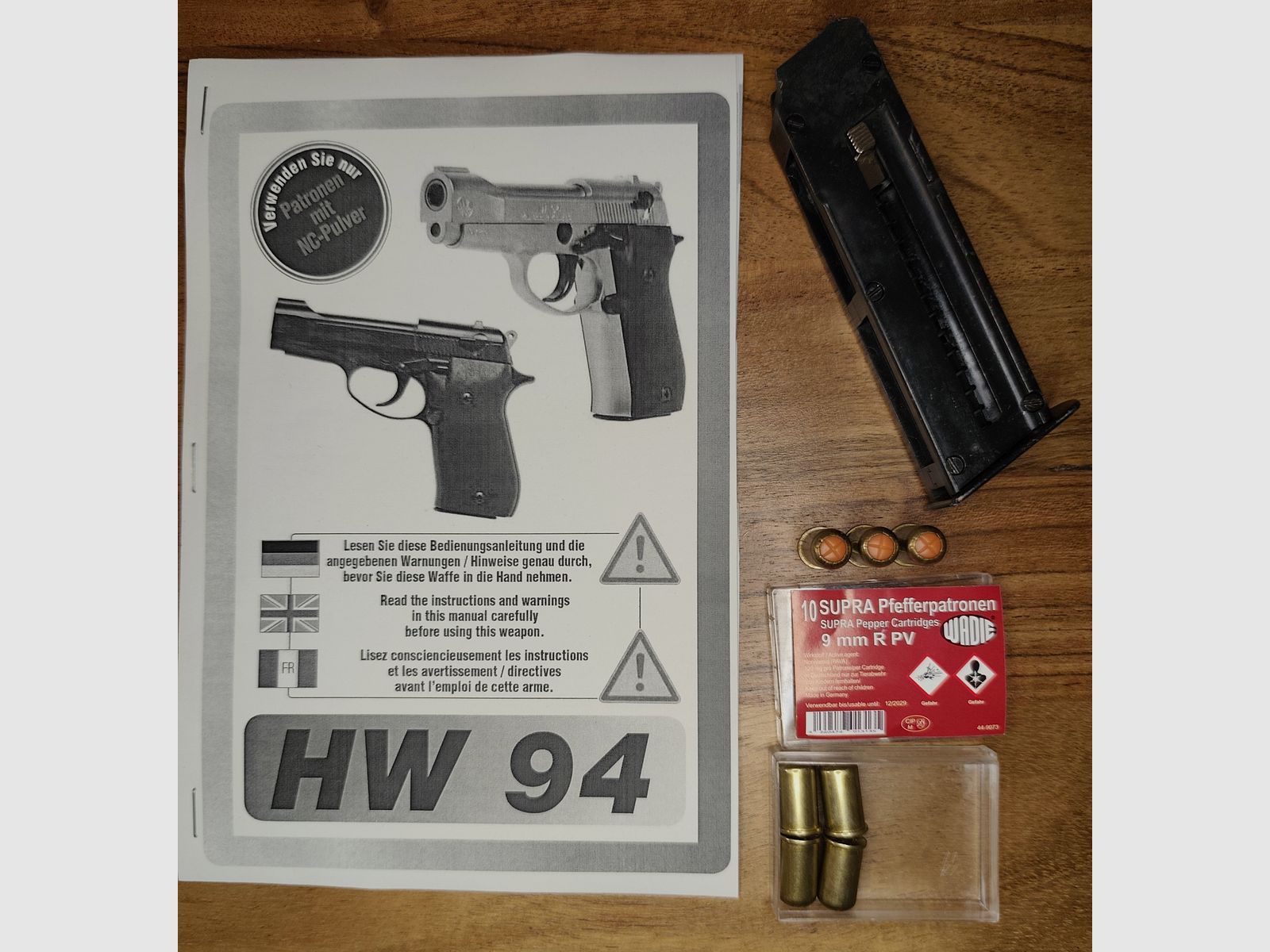 Weihrauch HW 94 Magazin + Wadi Supra Pfefferpatronen