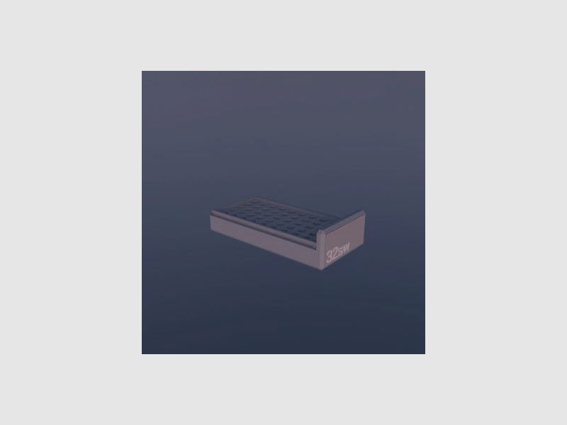 Filamelt ammunition box / .32 S&W Long / 'sliding lid' / cartridge box, ammo box