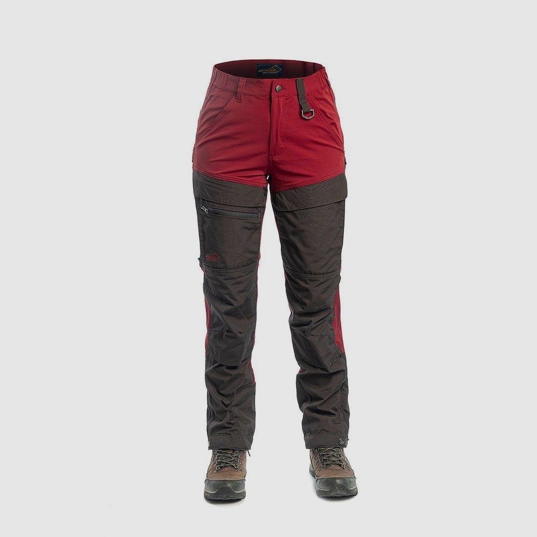 Arrak Outdoor Hybrid Pants Women Dark Red - 42