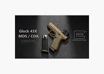 GLOCK 43X 9x19 Ensemble de Pistolets PR (MOS 08/FS/Combo Aimpoint COA/Coyote)