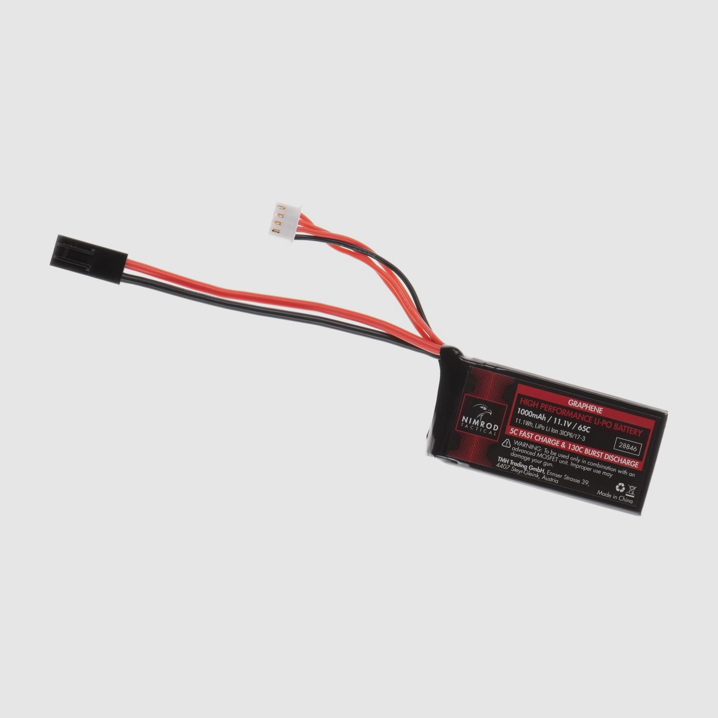 Lipo 11.1V 1000mAh 65C Graphene PEQ Type Mini Tamiya | Nimrod