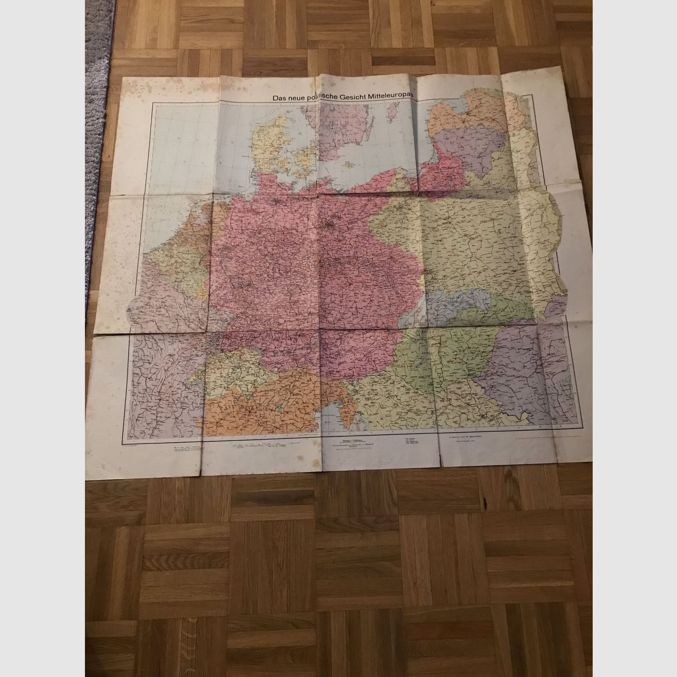 Großer Volksatlas von 1939. Original mit Landkarte 