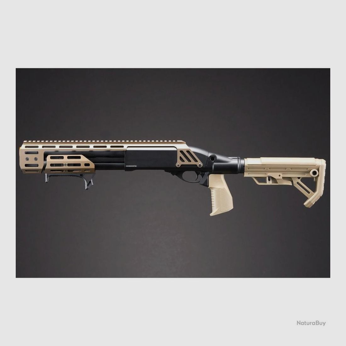 Replikation Vorderschaftrepetierer Golden Eagle A.T 8905 Doomsday - Design Grau - Hohe Präzision - Für Airsoft und Sammlung, Bild 4 von 5