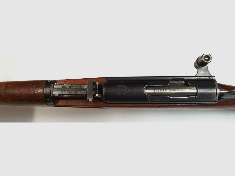Bern Weapons Factory Repeating Rifle Bern Weapons Factory Swiss K31 Caliber 7.5x55 Swiss completely matching numbers + Hämmerli