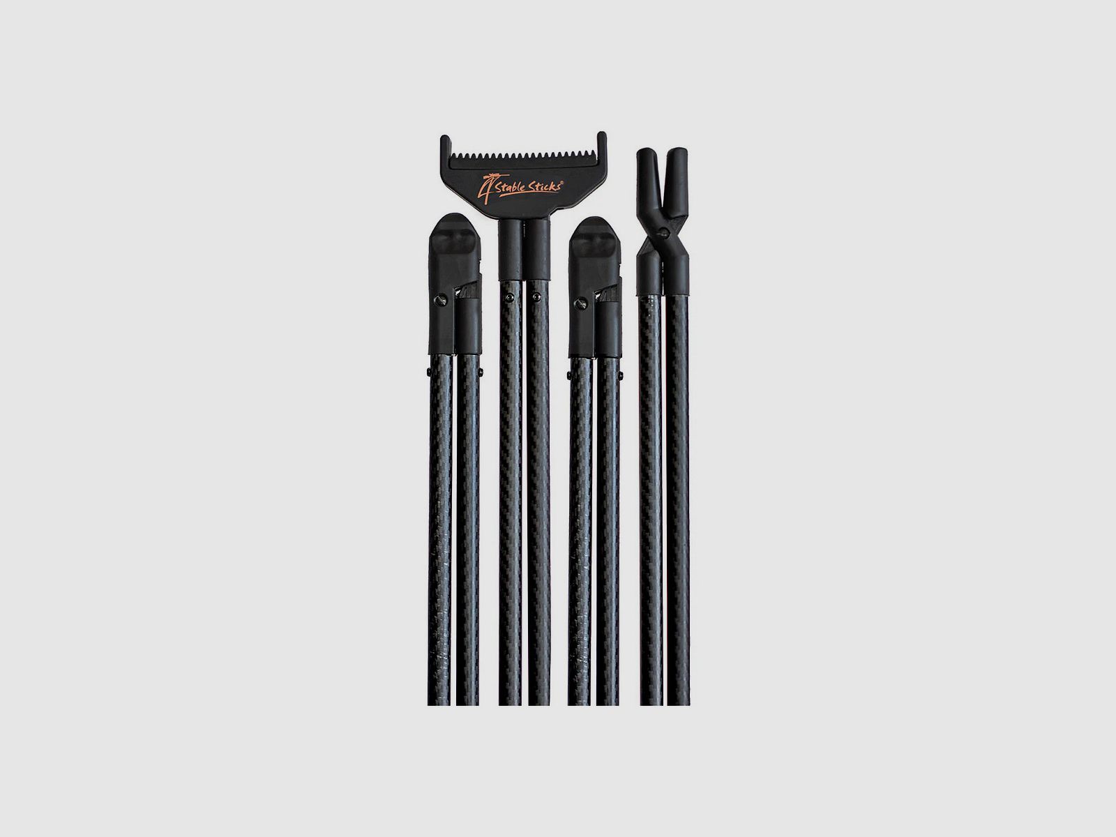 Schietsteun voor staand schieten Essential Black – Stable Sticks, afbeelding 1 van 4