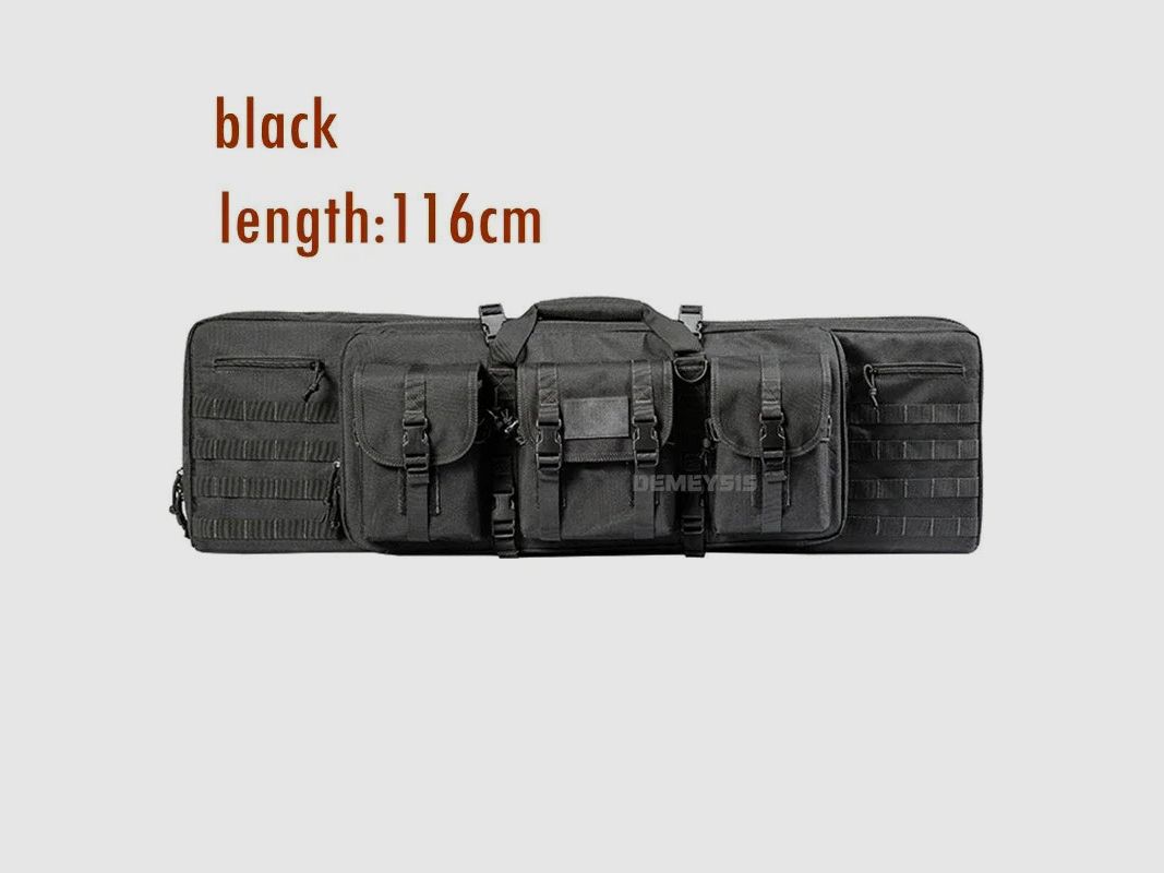 Taktische MOLLE-Waffentasche für 2 Gewehre – 600D Oxford – Rucksack & Tasche – 95 cm / 116 cm – Airsoft, Jagd, Schießsport
