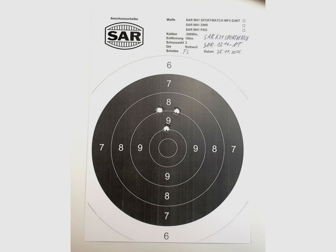 Schwaben Arms GmbH - Nueva producción - Rifle de repetición SAR K31 SPORTMATCH en calibre 308win. similar al suizo K31