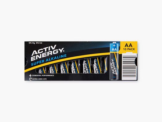 Activ Energy Super Alkaline piles AA - LR6 - 1,5 V - lot de 10