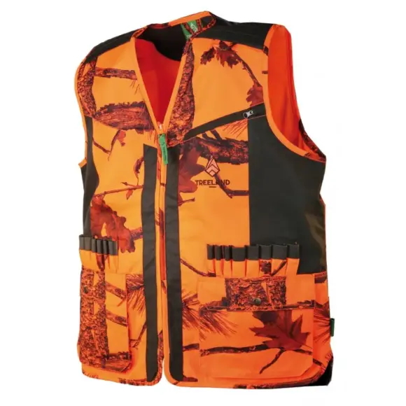 Weste für die Jagd Treeland Camo Orange, Bild 1 von 4
