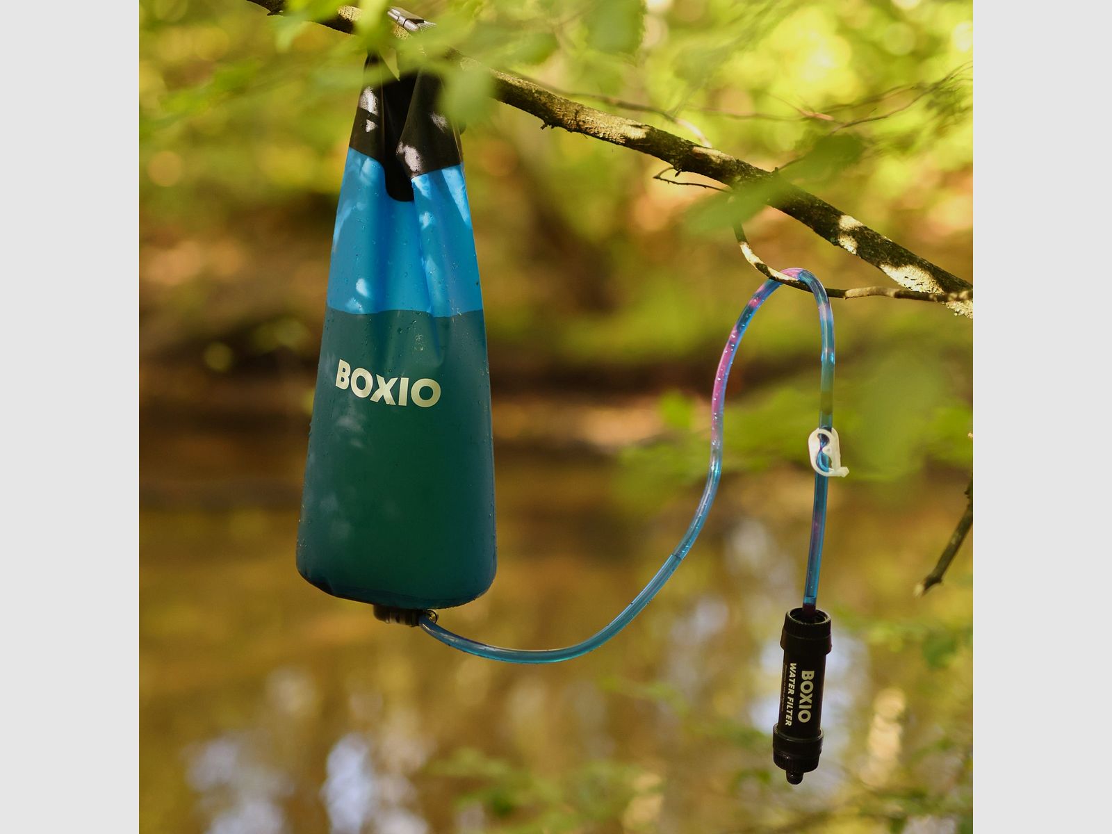 Camping wasbak en waterfiltersysteem I BOXIO WASH MAX +